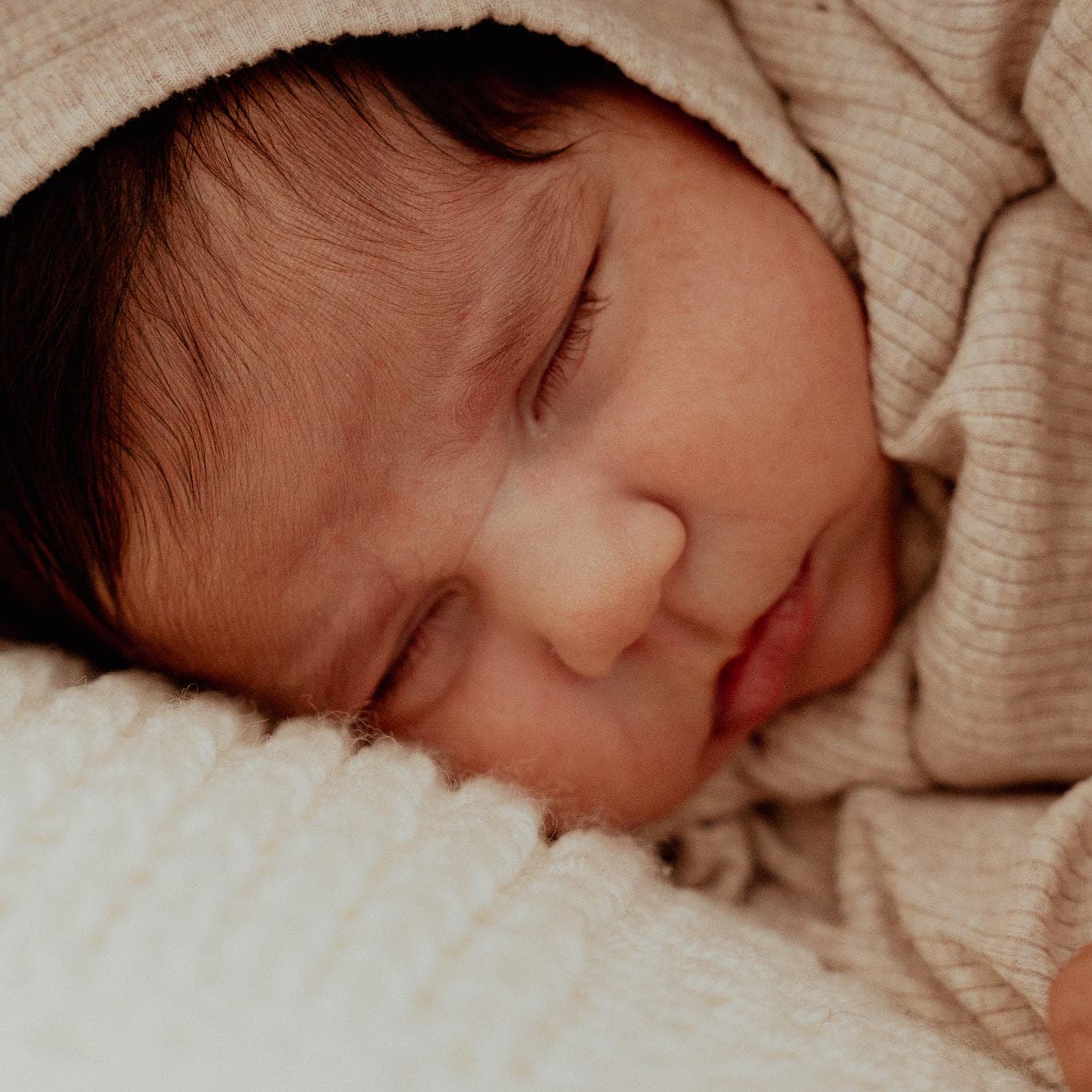 Baby portrait close-up